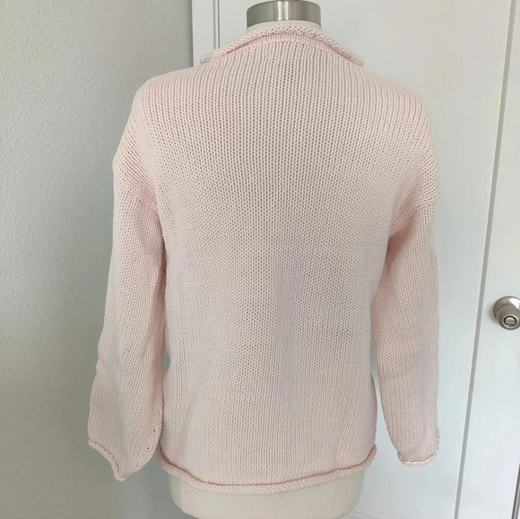 For the Republic Chunky Knit Sweater - Blush Pink - Picture 4 of 10